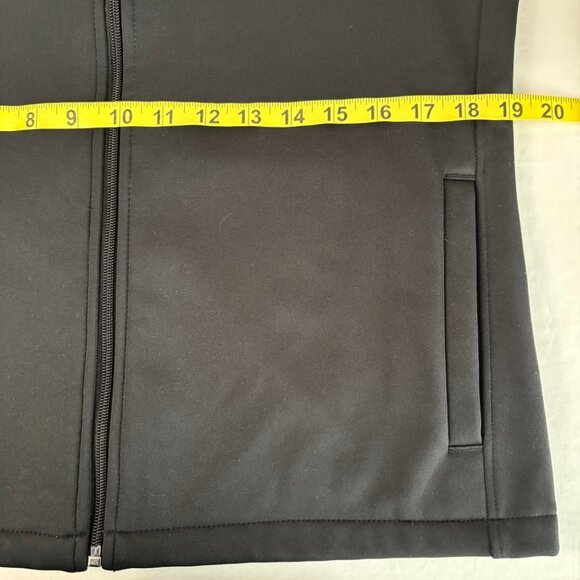 Carolina Panthers Jacket Antigua Black Full Zip Fitted Pockets Women's Medium - Picture 9 of 11